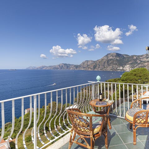 Enjoy unparalleled coastal views from the privacy of your terrace 