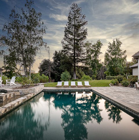 Go for a refreshing swim in the gorgeous private pool