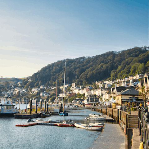 Hop aboard The Castle Ferry down at the harbour (ten-minute walk) bound for Dartmouth Castle