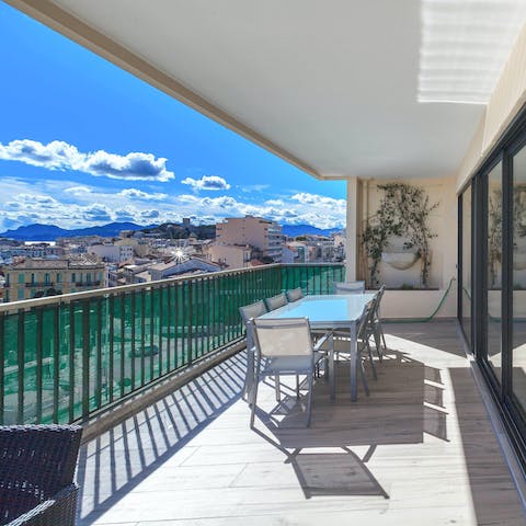 Wake up with a traditional French breakfast on your private balcony