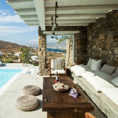 Find peace and serenity whilst lounging on the terrace 