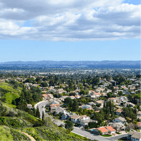 Stay in Encino in the San Fernando Valley, just a five-minute drive from Ventura Boulevard