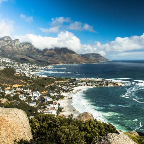 Explore the scenic Camps Bay area of Cape Town