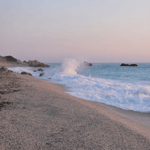 Check out the stunning beaches along the coast of East Attica, Greece