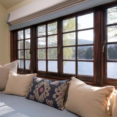 Admire incredible views from the home's window seats