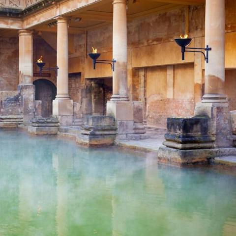 The Roman Baths are a stone's throw away