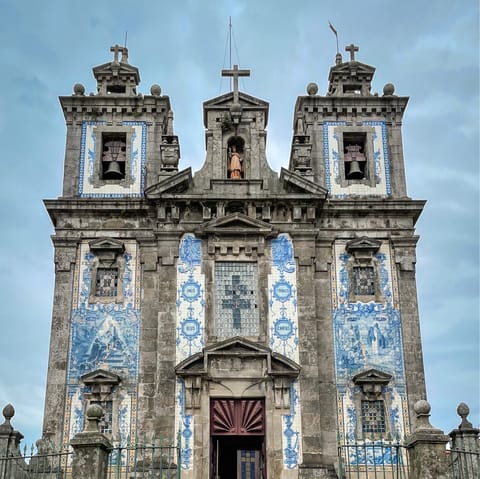 Visit the beautiful Church of Saint Ildefonso, just a five-minute walk from your door