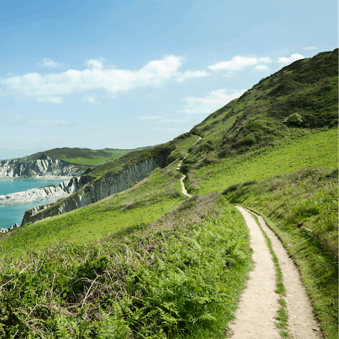 Take a stroll along the stunning coastal paths