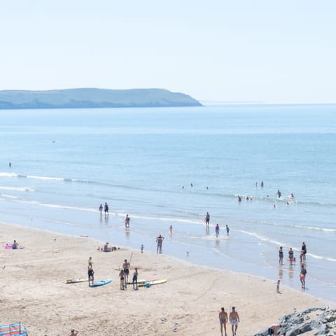 Head to the beach for a dip in the sea