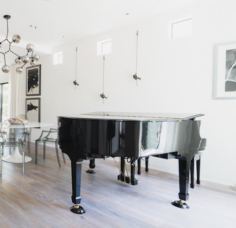 Treat guests to a classical rendition on the beautiful grand piano
