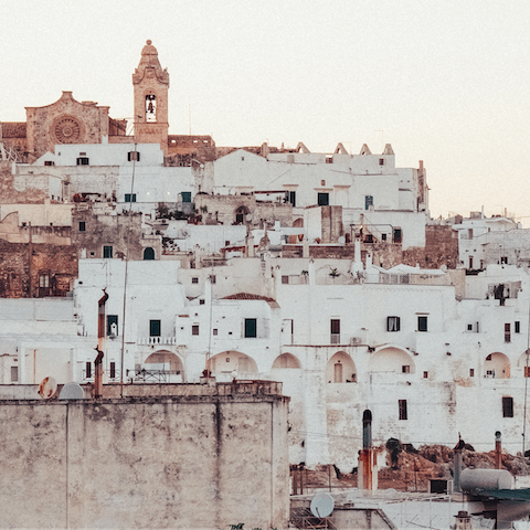 Take the ten-minute drive to the whitewashed city of Ostuni