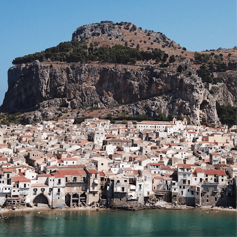 Drive into the centre of Cefalù to get a taste of local life