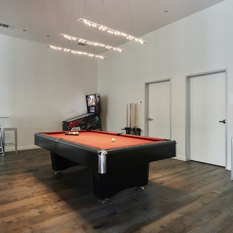 Let your competitive side out in the shared games room