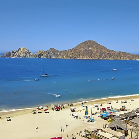 Stroll down to the shore and enjoy a day at the beach