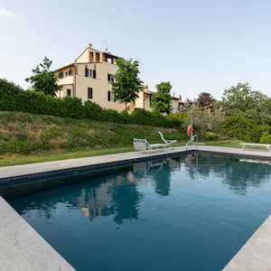 **Stunning views** Guests thought the views of the Tuscan countyside from the pool and terrace were beautiful.