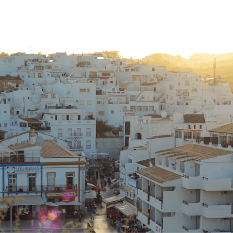 Have a drink or two in lively Albufeira