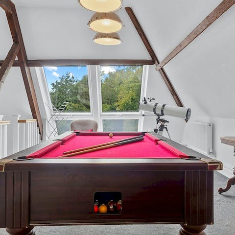 Play a game of pool after a day out in Cumbria