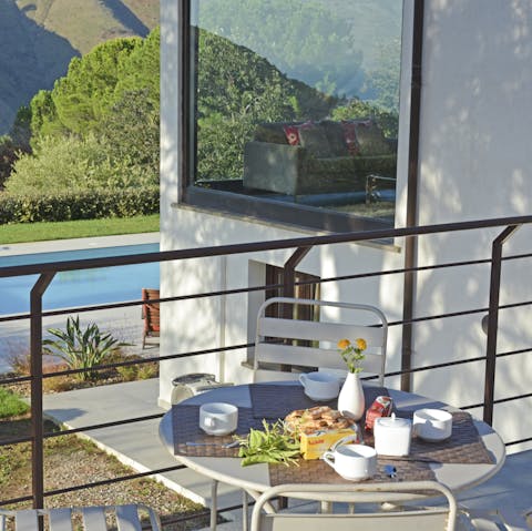 Have breakfast on your private balcony