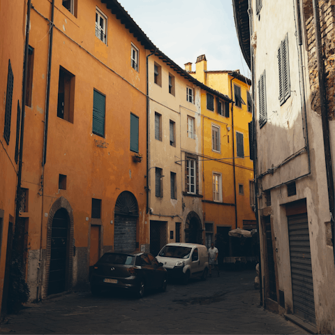 Wander through the cute streets and vibrant piazzas