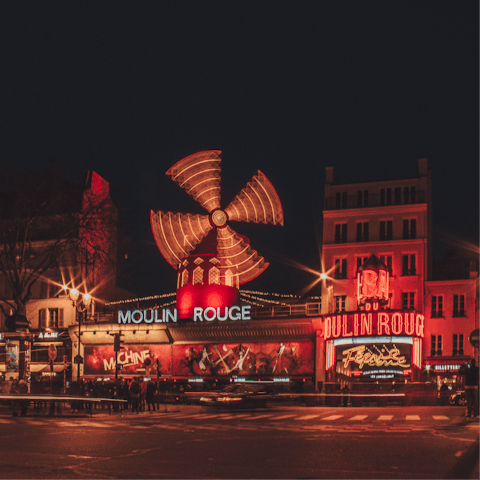 Spend an evening at the Moulin Rouge – the best show in town is only ten minutes away