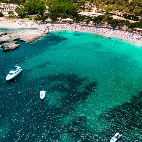 Explore Ibiza's stunning coast – the nearest beach is 5km away