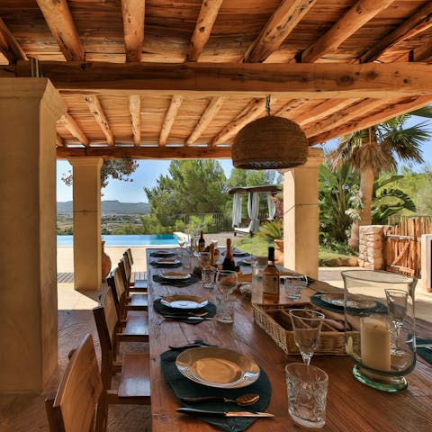 Hire a private chef and dine alfresco on Spanish cuisine