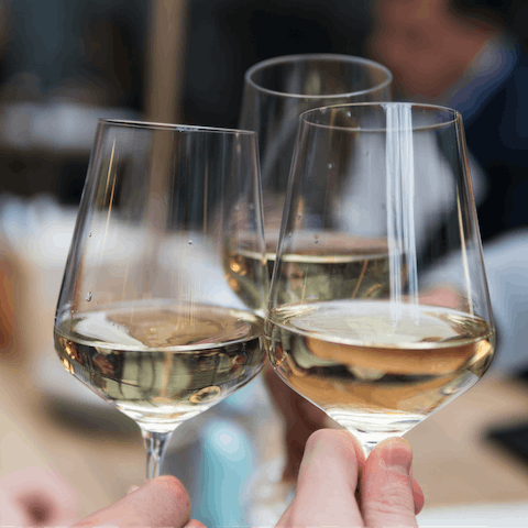 Wine and dine your way through the area at one of the cafes, bistros and bars nearby