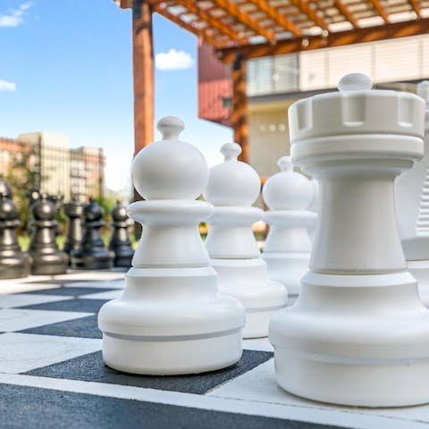 Set up a game of giant chess and while away the afternoon