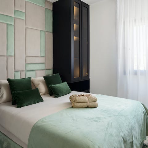 Get a good night's sleep in the plush bedrooms