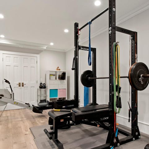 Keep up with your fitness regime in your private home gym
