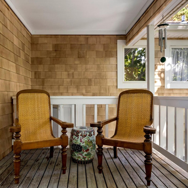 End the night on the covered porch with a tumbler of whisky in hand