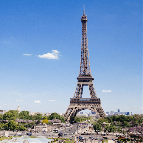 Pay a visit to the Eiffel Tower, a must-see while in Paris
