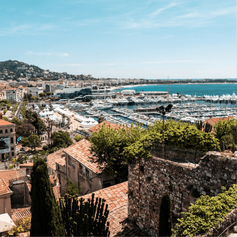 Stay around a thirty-five-minute drive away from Cannes 