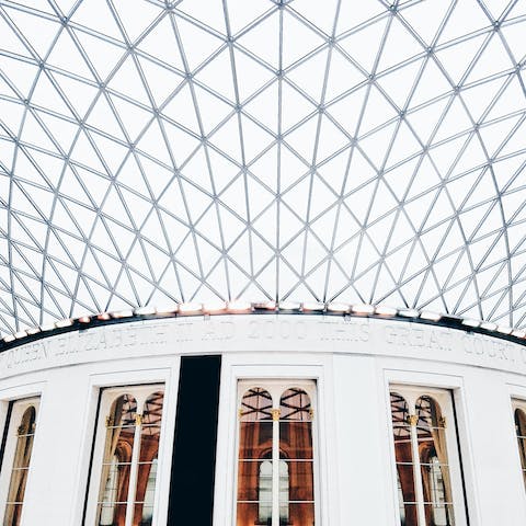 Lose yourself in the wonder of the British Museum – a minute's walk away