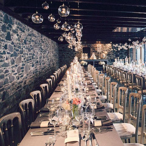 Hire the lower floor for a celebration meal