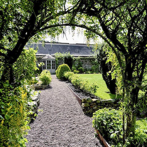 Explore the beautiful walled garden