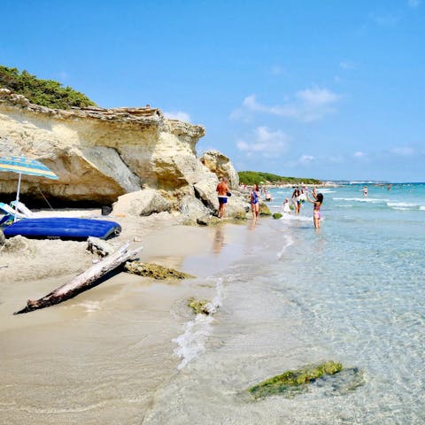Jump in the car and go to Puglia's sandy beaches – the nearest is 20km away