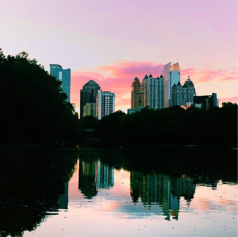 Chill out in pretty Piedmont Park and check out the botanical garden