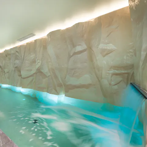 Go for a dip in the pretty indoor swimming pool
