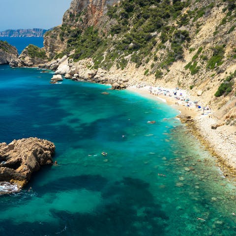 Explore the historic coastal town of Jávea, home to beautiful beaches