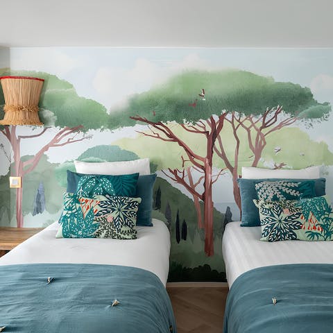 Let the little ones make themselves at home in the charming children's room