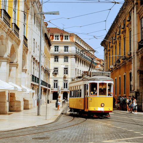 Head into historic Lisbon for a tour of the capital