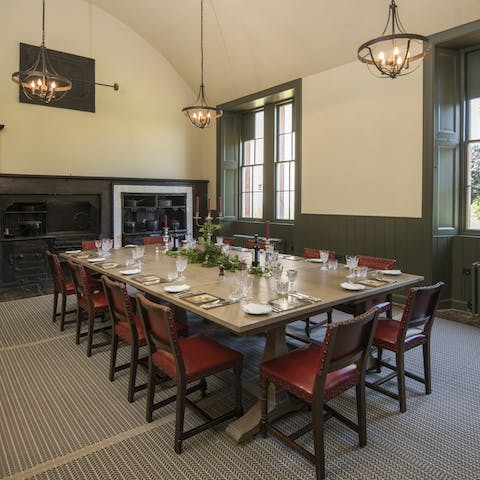 Eat together in the Victorian kitchen