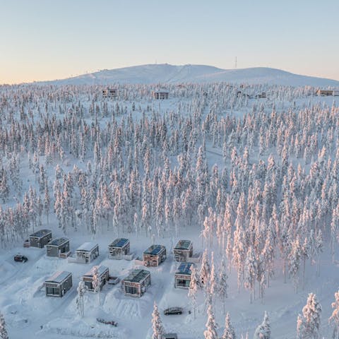 Stay in the ethereal landscape of Finnish Lapland