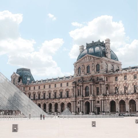 Admire the 35,000 works of art in the Louvre Museum