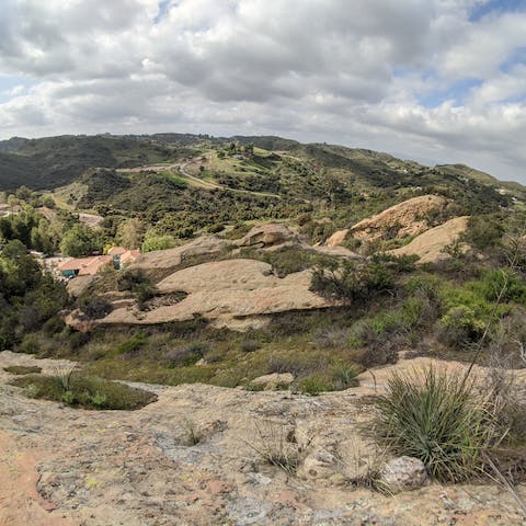 Treat yourself to scenic hikes when you stay in Topanga