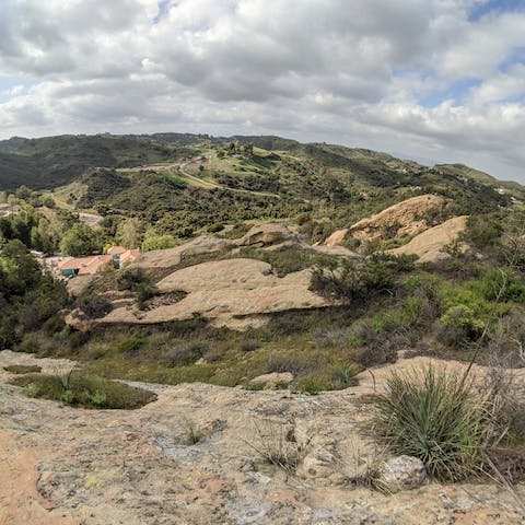 Treat yourself to scenic hikes when you stay in Topanga 