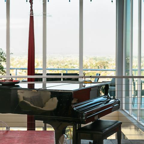 Flex your musical muscles on the grand piano