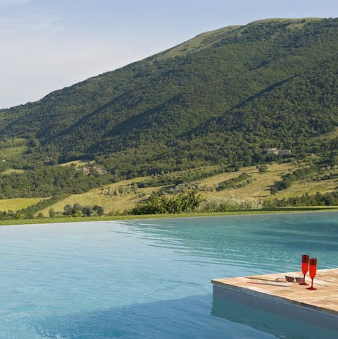 Float away from your troubles in the infinity pool