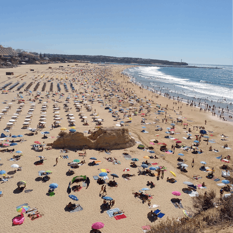 Spend fun-filled days at the beach on Praia da Rocha, just 500m away